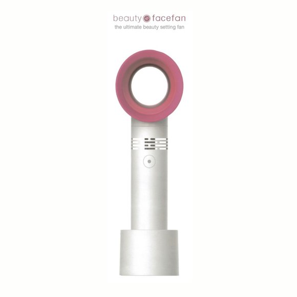 Beauty Face Fan - Pink / White - Picture 1 of 3
